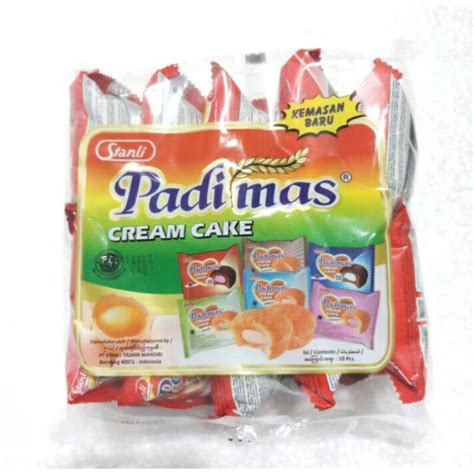 Jual Padimas Cream Cake Bolu Padi Mas Gr Pak Isi Pcs Shopee