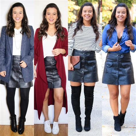 How To Style A Leather Skirt In 2021 10 Outfit Ideas Ways Of Style