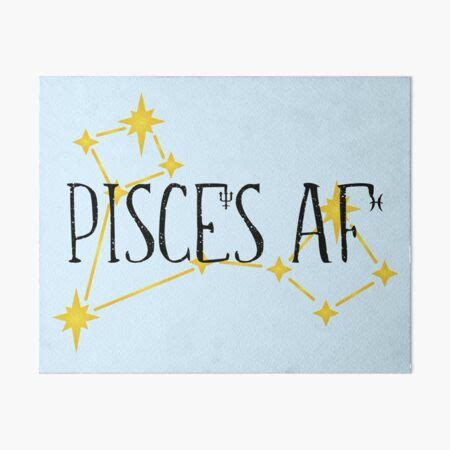 PISCES AF With Constellation And Astrological Symbols For Neptune