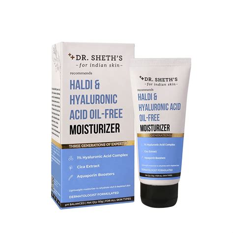 Dr Sheth S Haldi Hyaluronic Acid Oil Free Moisturizer Lightweight