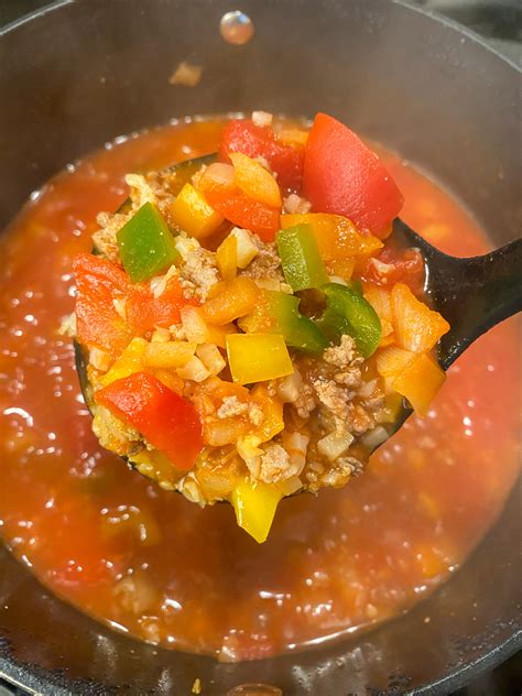 Keto Stuffed Pepper Soup Plowing Through Life