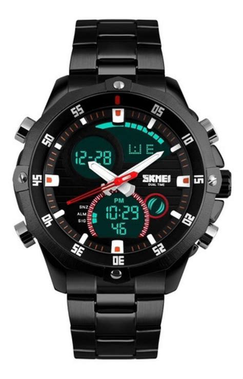 Reloj Deportivo Tipo Militar Acero Inoxidable Sumergible 30m Skmei México