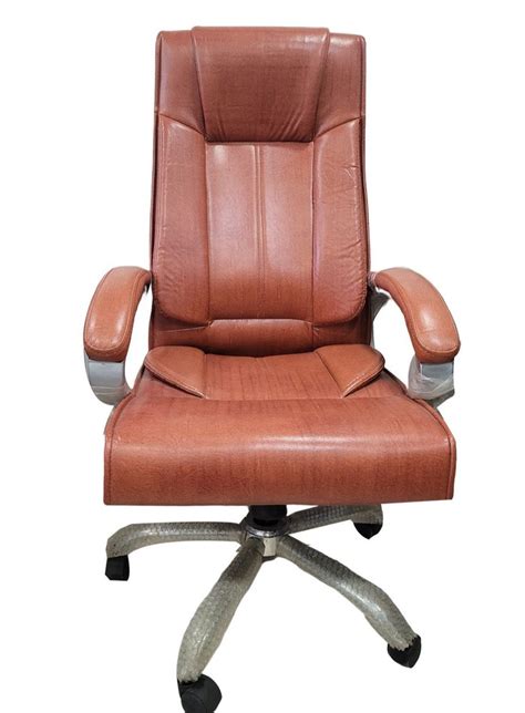 Leather High Back Boss Office Revolving Chair Fixed Arm At Rs 7000 In