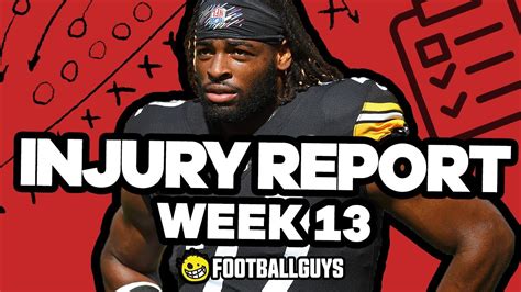 Week Injury Report Fantasy Football Youtube