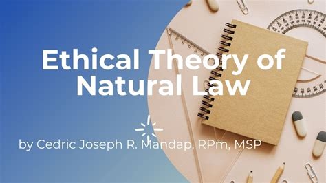 Ethical Theory Of Natural Law I Ethics Youtube