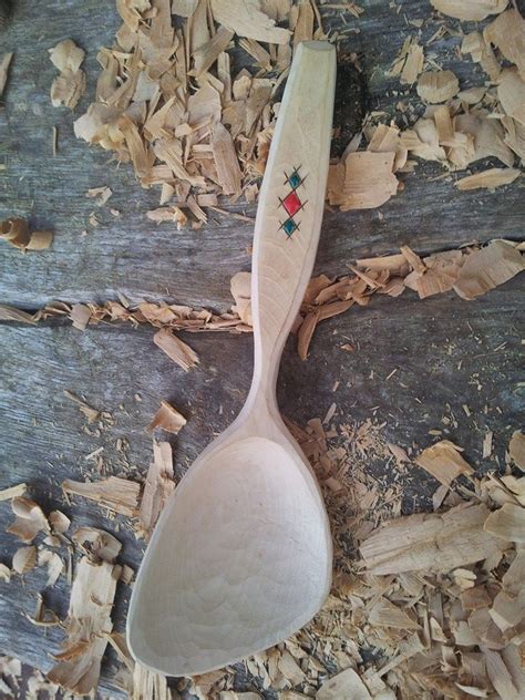 Wonderful Wooden Spoon By John Mullaney Nice Minimalist Use Of Colour