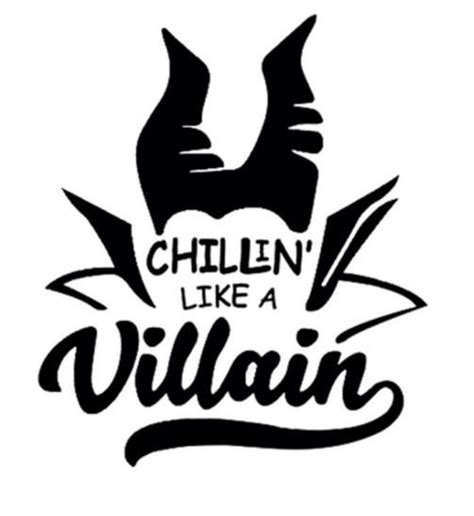 Chillin Like A Villain SVG Villains Svg Ursula Svg Maleficent Svg