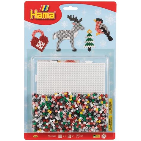 Hama Perles Taille Midi Blister Grand Mod Le Et Plaque Carr E