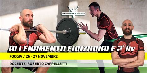 Foggia 26 27 Novembre 2022 Corso Allenamento Funzionale 2Livello