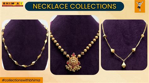 Latest Gold Necklace Designs With Weight 2022 Special Bhima YouTube