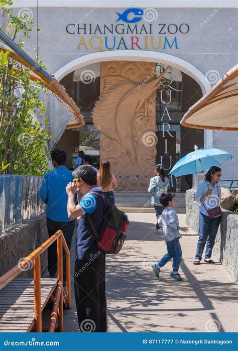 Front Gate Of Chiang Mai Zoo Aquarium Editorial Photography Image Of