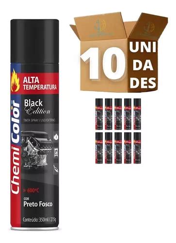 Tinta Spray Chemicolor Alta Temperatura Preto Fosco Ml Frete Gr Tis