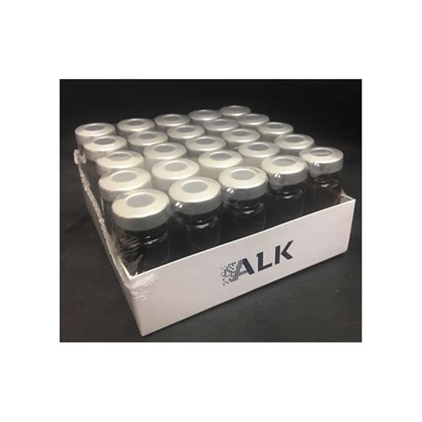 Alk 10ml Sterile Amber Serum Vials Silver Seals Pack Of 25