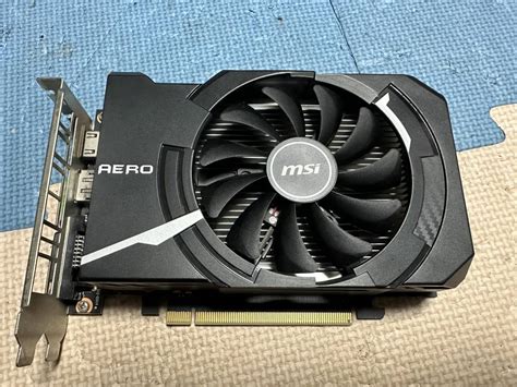 やや傷や汚れありMSI NVIDIA GEFORCE GTX1660 SUPER AERO ITX OC GDDR6 6GB ジャンク