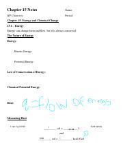 1 Chapter 15 Notes 1 .pdf - Chapter 15 Notes Name: HP Chemistry Period ...