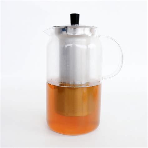 Glass Teapot with Stainless Steel Infuser - 1200ml - Tea At Heart