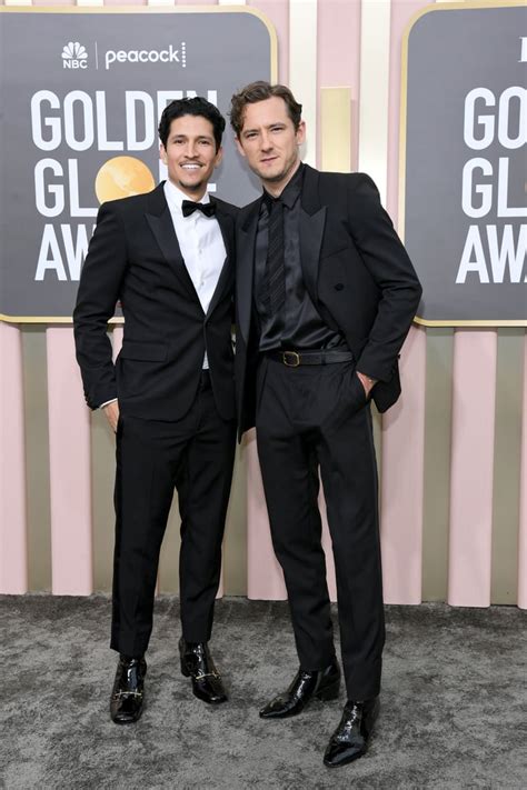 Danny Ramirez and Lewis Pullman at the 2023 Golden Globes | Top Gun ...