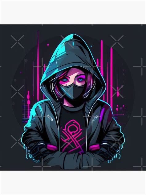 "Cyberpunk graffiti hacker girl art" Poster for Sale by zomgwtfbekjam ...