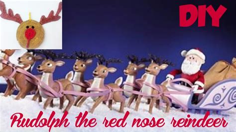 Last Minute Christmas Craft DIY How To Make Rudolph The Red Nose