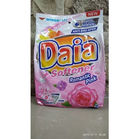 Daia Deterjen Bubuk Romantic Pink Gr Lazada Indonesia