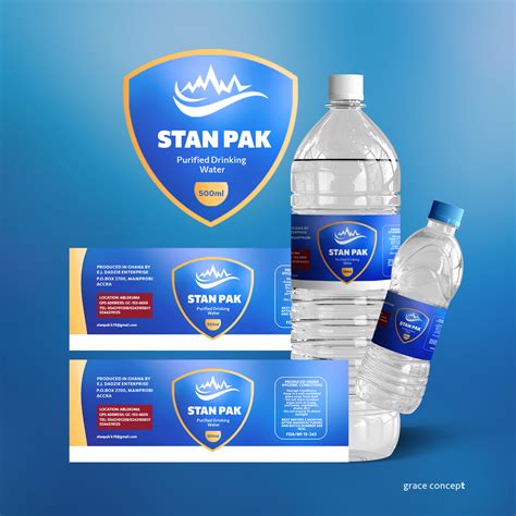 Artstation Stanpak Mineral Water Label Design