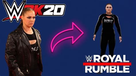 How To Create Ronda Rousey Royal Rumble Attire Wwe K Creation Youtube