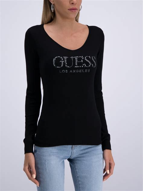 Guess Sweter W R Z Czarny Regular Fit Modivo Pl