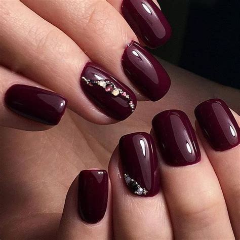 30 Stunning Burgundy Nails Designs That Will Conquer Your Heart Burgundy Nails Wine Nails