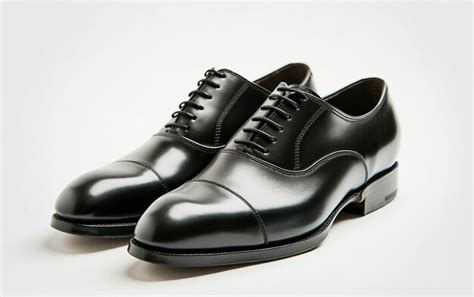 Premium Photo | Classic Black Leather Oxford Shoes