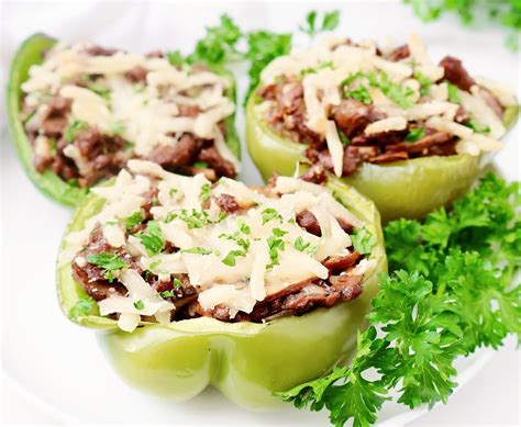 Vegan Cheesesteak Stuffed Peppers Easy Recipe This Wife Cooks