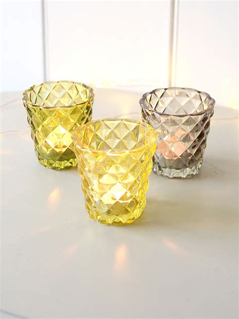 Cut Glass Tea Light Holder Clem And Co