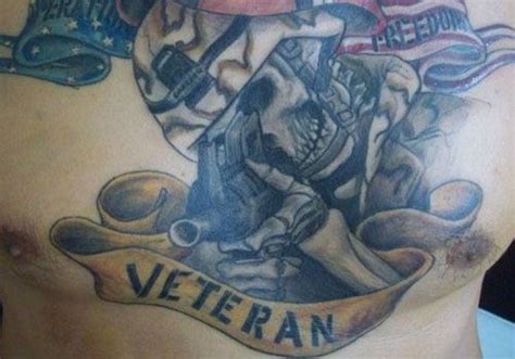 Veteran military style tattoos