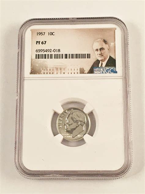 1957 Silver Proof Roosevelt Dime Graded PF67 By NGC Property Room