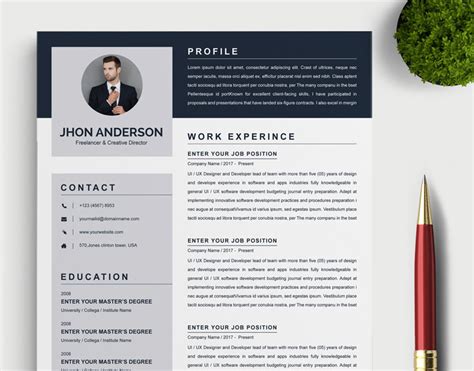 Anderson Resume Template 84686 Templatemonster