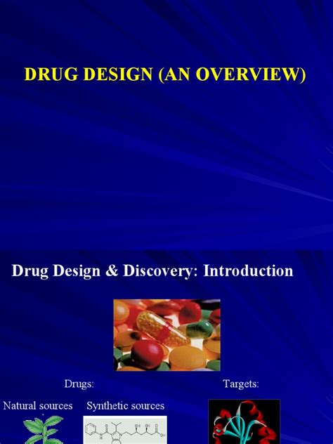 Drug Design Overview | PDF | Drug Design | Drug Discovery