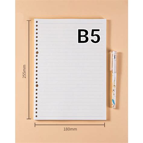 Jual LOOSE LEAF B5 KERTAS ISI BINDER Ukuran B5 25 X 17 5 Cm Jumlah