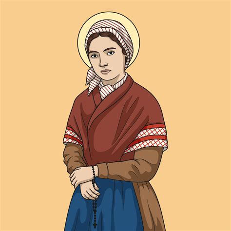 Saint Bernadette Soubirous Colored Vector Illustration 18839273 Vector