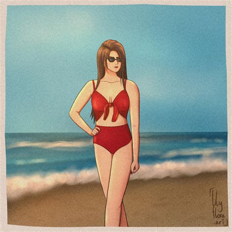 Retro Lisa Lisa at the beach by me [NSFW] (marked nsfw for swimsuit) : r/StardustCrusaders