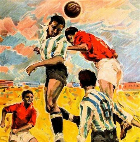 Football Spain 1963 Soccer Vintage Poster Print Retro Style Art Sports