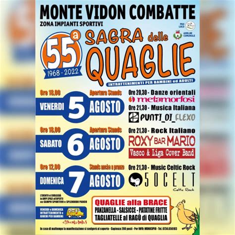 Sagra Delle Quaglie Di Monte Vidon Combatte Sagre