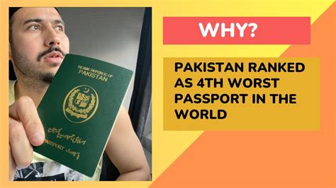 Pakistani Passport Ranked Fourth Worst In The World Why Pakistan