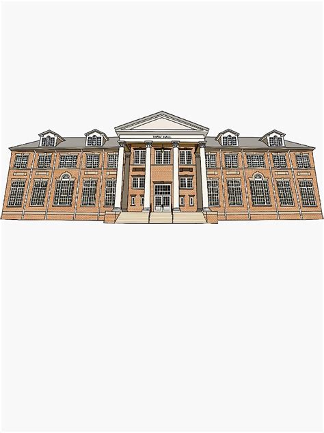 Thaw Hall Maryville College Sticker For Sale By Reaganmondayy Redbubble