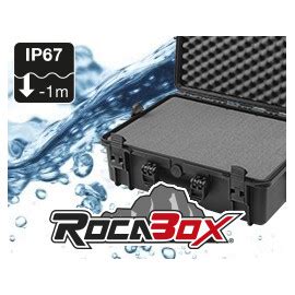 Rocabox Waterproof IP67 Universal Case Black Cubed Foam