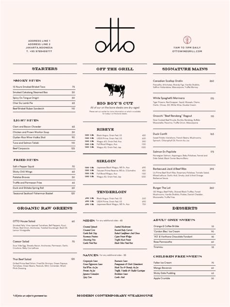 Otto Menu V2 Pdf Salad Sauce