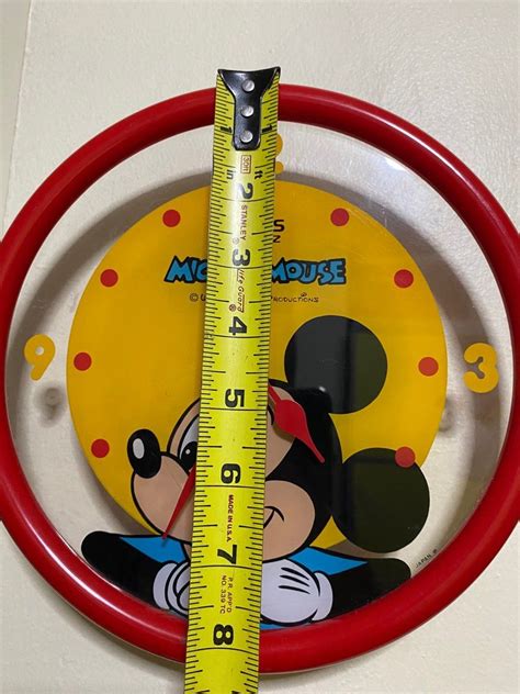 Vintage Mickey Mouse Lorus Quartz Wall Clock Very Rare On Carousell