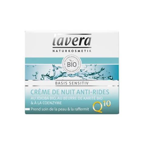 Lavera Creme De Nuit Anti Rides A La Coenzyme Q Bio Ml Cdiscount