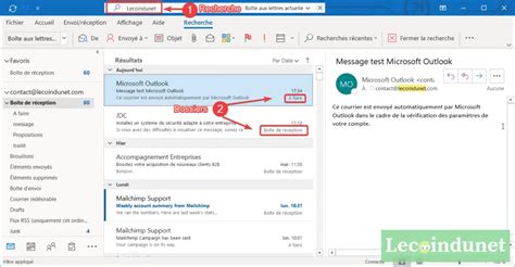 Outlook Dans Quel Dossier Se Trouve Un Mail Lecoindunet