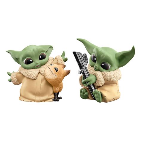 Grogu (Loth-Cat Cuddles & Darksaber Discovery) Mini Figures Bounty Collection Series 5, Star ...