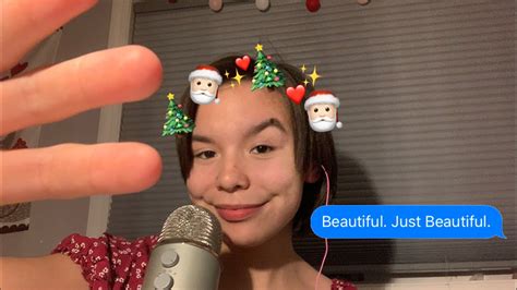 Asmr Repeating Christmas Trigger Words🎅 ️ Visual Triggers Youtube