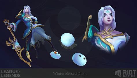 Winterblessed Diana skin League of Legends - lore, video, price ...